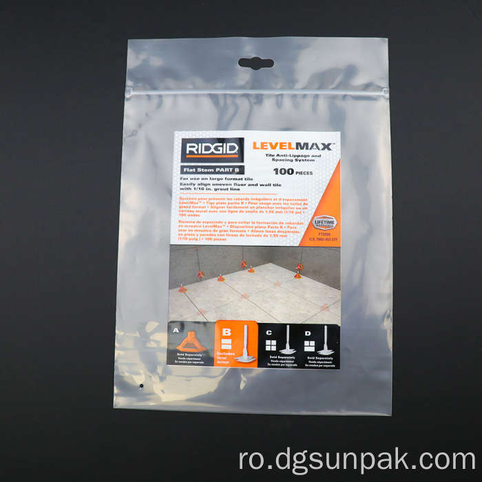 Logo imprimat personalizat, cu fermoar ecologic Geantă transparentă